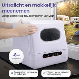 SwayTosh Mini Vaatwasser DTX-4 – 2026 – Mini Afwasmachine Vrijstaand – Met Waterreservoir – Washing Machine – Vrijstaande Vaatwasser – Dishwasher – Kleine Vaatwasser – Vaatwasmachine — thumbnail 13