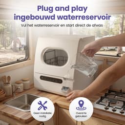 SwayTosh Mini Vaatwasser DTX-4 – 2026 – Mini Afwasmachine Vrijstaand – Met Waterreservoir – Washing Machine – Vrijstaande Vaatwasser – Dishwasher – Kleine Vaatwasser – Vaatwasmachine — thumbnail 8