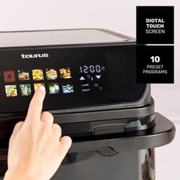 Heteluchtfriteuse Grill - Airfryer XL - Groot Koken - Dubbele Zone Functies - 10 Liter - Zwart — thumbnail 4