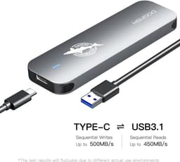 Draagbare Externe SSD 2TB USB-C Supersnel Metaal - Compatibel met Mac, Windows, Android — thumbnail 5