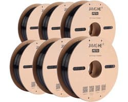 3D Printer Filament - PETG Materiaal - Modelbouw Printen - Precisie Spoel - 6 Kg - Zwart