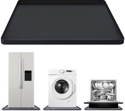 Wasmachinemat van 68 x 68 cm, waterdicht en krasbestendig, met opstaande randen, geschikt voor huishoudelijk gebruik en opslag. — thumbnail 1