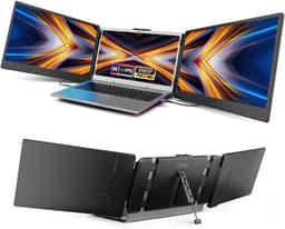 Nexvo® Professionele Portable Monitor Pro 2024 - Inclusief Beschermhoes en Kabels - Krachtige Laptop Scherm Uitbreider - Zwart - ‎36cm x 21cm x 4cm — thumbnail 1