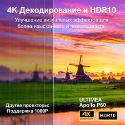 Beamer – Mini Beamer – Projector – Thuisbioscoop projector – Full HD Beamer – 1080p Resolutie – 30W Ingebouwde Speakers — thumbnail 4
