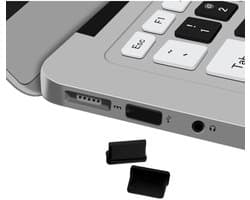 USB Stofdichte Plug Dopje voor Laptop / Notebook / Computer (2-Pack) - Kapje voor USB-A Apparaten tegen Stof en Vuil Zwart