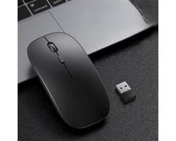 Draagbare muis - muis draadloos - Muis - USB 2.4G-muis - Voor laptops/MacBooks/pc's - Kunststof - Zwart
