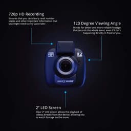 720p HD Dashcam met DVR-opnamefunctie - 120° kijkhoek — thumbnail 2
