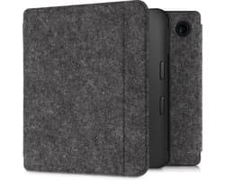 kwmobile hoes geschikt voor Kobo Libra 2 - e-reader beschermhoes van vilt - donkergrijs