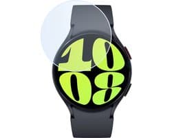 Screenprotector Geschikt voor Samsung Watch 6 40 mm - Extra Sterk - Tempered Glass - Gehard Glas - Beschermglas Screen Cover - Bescherm Protector voor Smartwatch