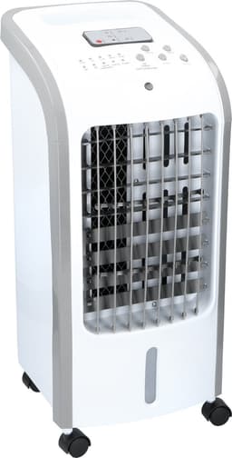 Kinzo Luchtkoeler 4L 270m3/h - Aircooler met Koelelementen - Incl. Afstandsbediening - Timerfunctie 7,5 Uur - Kunststof - Wit — thumbnail 1