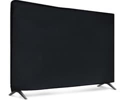 kwmobile tv hoes voor 65" TV cover - Beschermhoes voor televisie - Voor binnengebruik - Tegen vuil en stof - In zwart