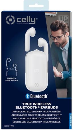 Celly Slide1 Headset Draadloos In-ear Oproepen/muziek Bluetooth Wit — thumbnail 3