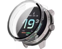 Strap-it Hard case hoesje met glazen screen protector - geschikt voor de kleinere Suunto Race S (transparant)