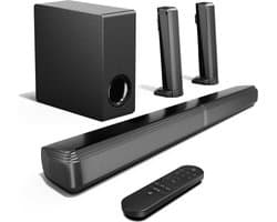 White-label® Surround Set Home Cinema - Speakers - Thuisbioscoop Set - Draadloos - Bluetooth - Zwart