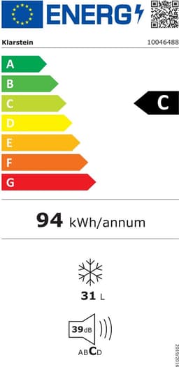 Klarstein Irene retro Mini Vriezer, 31 liter, Flexibel temperatuurbereik -24°C tot 10°C, Energie-efficiëntieklasse C, Stil 38 dB, Compact ontwerp, Mini koel-/vriescombinatie, Rood - Vrieskast Diepvrieskast - 4-Sterren - Freezer — thumbnail 14