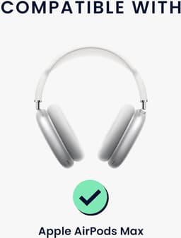 Kattenoortjes koptelefoon decoratie compatible met Apple AirPods Max headset - Gaming accessoires - Silicone - Wit en roze . — thumbnail 4