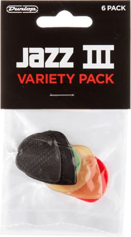 Dunlop PVP103 Jazz III Variety Plectrum 6-Pack - Plectra, medium / heavy, mix van 6 stuks — thumbnail 1