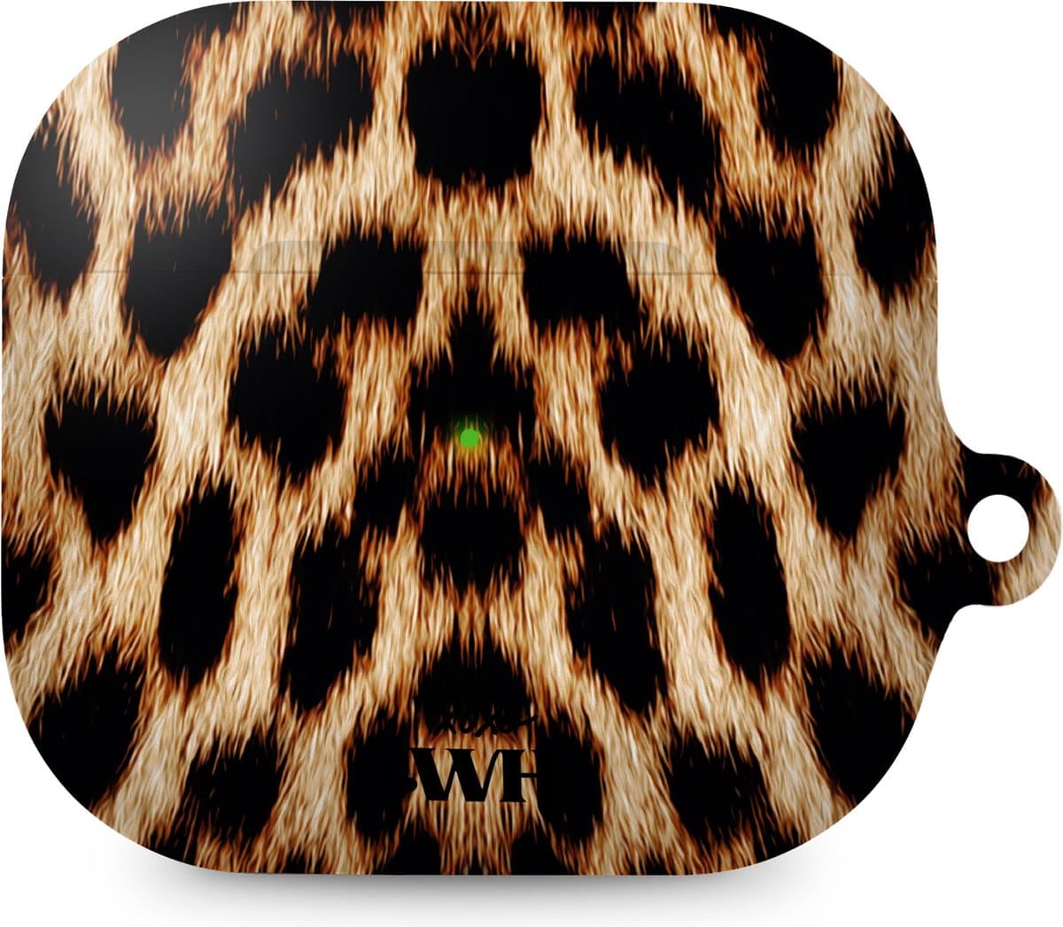 xoxo Wildhearts hoesje geschikt voor AirPods 3 - Wild Thing - Ook als telefoonhoesje verkrijgbaar - schokbestendige case - koptelefoonhoesje - Matte afwerking - Tijgerprint / luipaardprint - dierenprint hoesje - panterprint — afbeelding 1