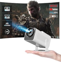 Mini Beamer 1080P Full HD - Draagbare Projector met Android TV en Wifi/Bluetooth — thumbnail 1