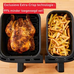 Dubbele Airfryer - Dubbele Mand - Dual Cook - Heteluchtfriteuse — thumbnail 4