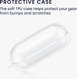 kwmobile Earphones Case for Sony WF-C500 Case - Clear TPU Silicone Earbuds Cover - Transparent — thumbnail 7