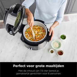 Ninja Foodi OL650EU Multicooker - 12 Kookfuncties - 7,5 Liter - Inclusief Airfryer, Pressure Cooking, Stomen, Grillen — thumbnail 3