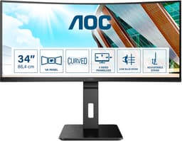 AOC CU34P2A - QHD Curved Ultrawide Monitor - 34 Inch — thumbnail 1