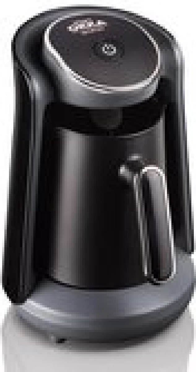 Arzum OKKA Minio Silver - Turkse Koffiemachine - Zwart & Chroom | 4 kopjes | OK004-K - Black & Silver | Turkish Coffee Maker — afbeelding 1