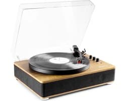 Platenspeler Bluetooth (in/uit) - Fenton RP162LW - retro platenspeler met speakers (stereo) en mp3 speler - Hout (Lightwood)