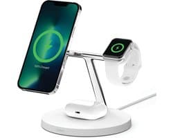 Belkin Boost Charge Pro - MagSafe 3-in-1 Wireless Charger - Wit