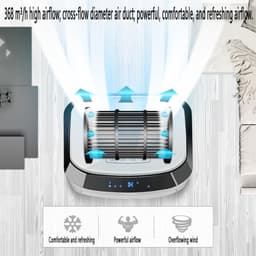 Mobiele Airco - Verdampingskoeler Ventilator - Ruimte Koelen - Zonder Afvoerslang - 40x33x78cm - Wit — thumbnail 5