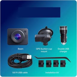 Dashcam Full HD - Autocamera Rijcamera - Verkeersveiligheid Bewaken - Compact Verbergbaar Ontwerp - 1080p - Zwart — thumbnail 3