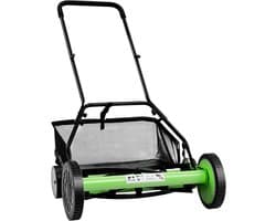 Handgrasmaaier - Duwmaaier Gressnijder - Gazon Onderhouden - Zonder Motor - 50 cm Snijbreedte - Groen