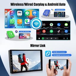 Autorradio Android 13 - 9 inch touchscreen - 6GB RAM, 128GB opslag - Met CarPlay en Android Auto - ShopVlot — thumbnail 4