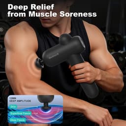 Solidchoice - Draagbare Massagegun met 5 Massagekoppen voor Spierherstel — thumbnail 5