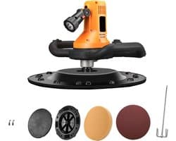 SnelShoppen - Wandafwerkingsmachine met Betonnen Mortel Palet, 1700 W, Verstelbare Snelheid 80-200 RPM, Elektrische Schep met Betonmixer