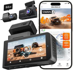 Solidchoice - Dual Dashcam met 2.5K en 1080P, Met GPS en WiFi — thumbnail 1