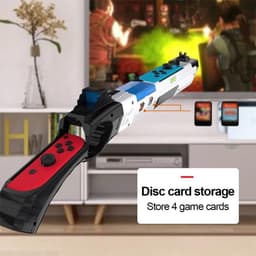 CUZKC Game Gun for Splatoon2/Splatoon 3, Compatible with N-Switch/OLED Joycons, Replacement for Joy-Con Gun Controller - ShopVlot — thumbnail 4