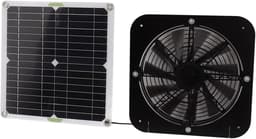 Zonne-energie Ventilator Kit - Solar Fan - Ventilatie Buitenruimte - Hoge Efficiëntie Koeling - 100 W - Zwart — thumbnail 5