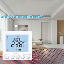 Intelligente Thermostaat - Wifi Regelaar - Water Verwarming - App en Spraakbediening - 3.2 Inch LCD - Wit — thumbnail 4