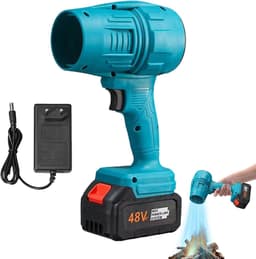 Turbine Spray Ventilator - Luchtblazer Draadloos - Auto Interieur Reinigen - Krachtige Turbine Luchtstroom - 962 g - Blauw — thumbnail 1