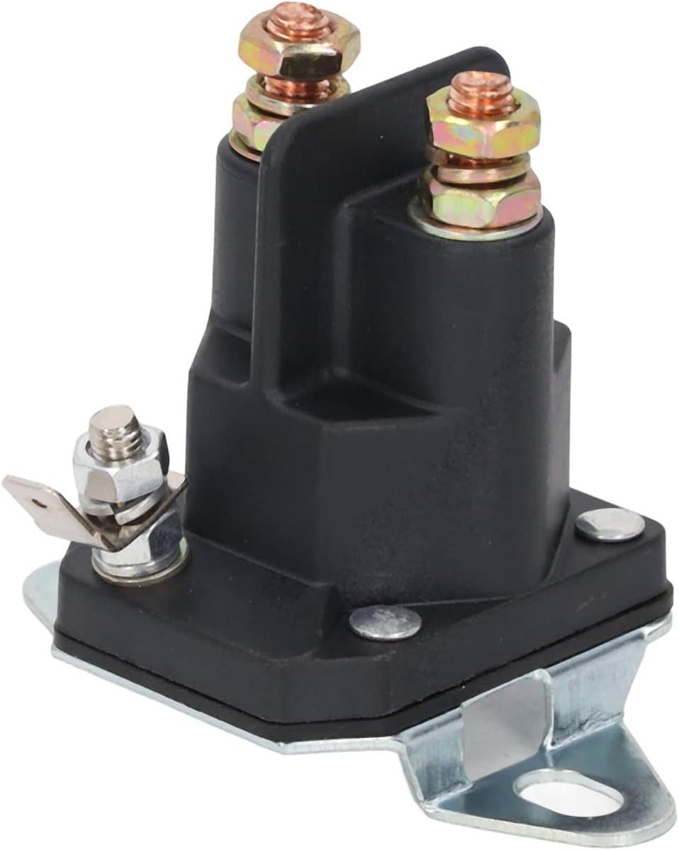Motor Starter Solenoid - Relais Solenoid - Grasmaaier Onderhoud - 3 Polig 12V Systeem - 155 Gram - Zilverkleurig — afbeelding 1