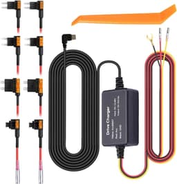 Dashcam hardwire kit, dashcam hardwire kit, 12 V-24 V naar 5 V/3 A USB-C-netaansluiting, dashcam hardwire-kit met meervoudige zekeringen voor GPS-voeding, radarwaarschuwingskits — thumbnail 1