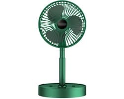 Uitschuifbare opvouwbare draagbare ventilator voor thuis, slaapzaal, drie snelheden, bureauventilator — afbeelding 1