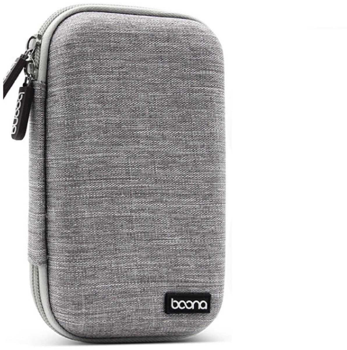 Baona BN-F010 2,5 inch mobiele harde schijf enkele laag opbergtas Power Bank bescherming opbergtas (grijs) — afbeelding 1