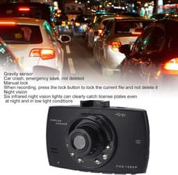 Full HD Dash Cam - Zwart - Autorecorder met 170 Graden Groothoek - Voor Veilig Rijden en Parkeren — thumbnail 3