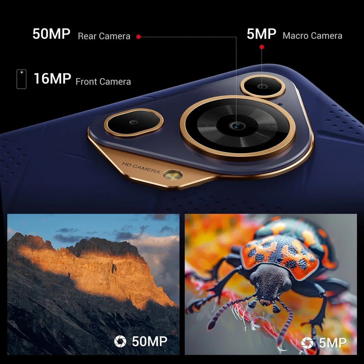 Smartphone Orange 256 GB ROM 8 GB RAM Android 14 6.88 Inch IPS Display 50 MP Camera 5G Mobiele Telefoon — afbeelding 1