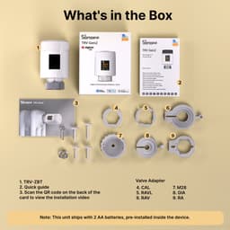 SONOFF TRV-ZBT Gen2 Zigbee-thermostatische radiatorkraan,kleiner,IPS kleuren‑display,Ultrastille werking,Kalk‑ & vorstbeveiliging, kinderslot,3 onafhankelijke temperatuurprogramma's — thumbnail 5