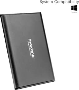 Externe Harde Schijf - Draagbare Opslag - Bestanden Opslaan - Ultradun Aluminium - 1 TB - Grijs — thumbnail 4