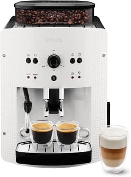 Volautomatische espressomachine - Koffiezetapparaat - Verse koffie zetten - Compact Thermoblock systeem - 17 liter waterreservoir - Wit — thumbnail 1